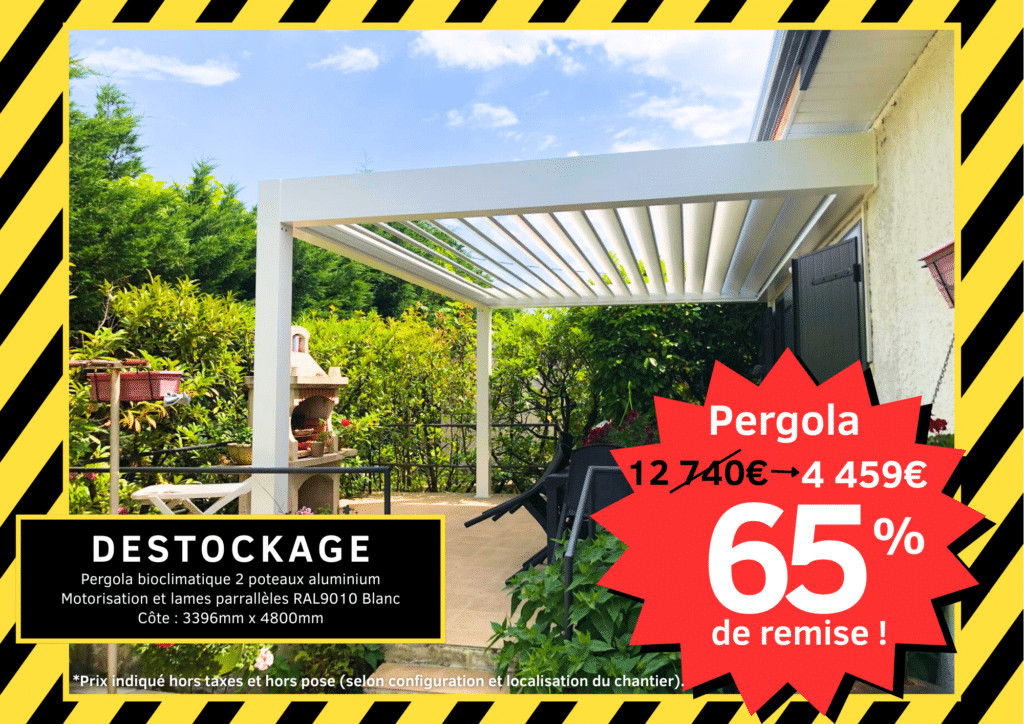 Déstockage pergola