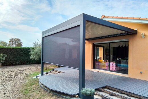 Pergola bioclimatique en Gironde