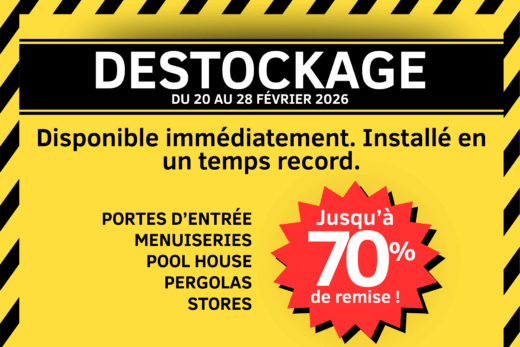 Déstockage exceptionnel : pergolas, stores jusqu’à –70 %